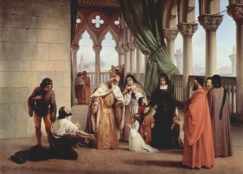 Francesco Hayez The Parting of the Two Foscari China oil painting art